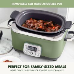 GreenPan Elite 6-qt. Ceramic Nonstick Slow Cooker - Green