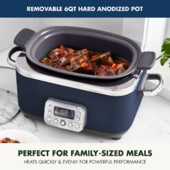 GreenPan Elite 6-qt. Ceramic Nonstick Slow Cooker - Blue