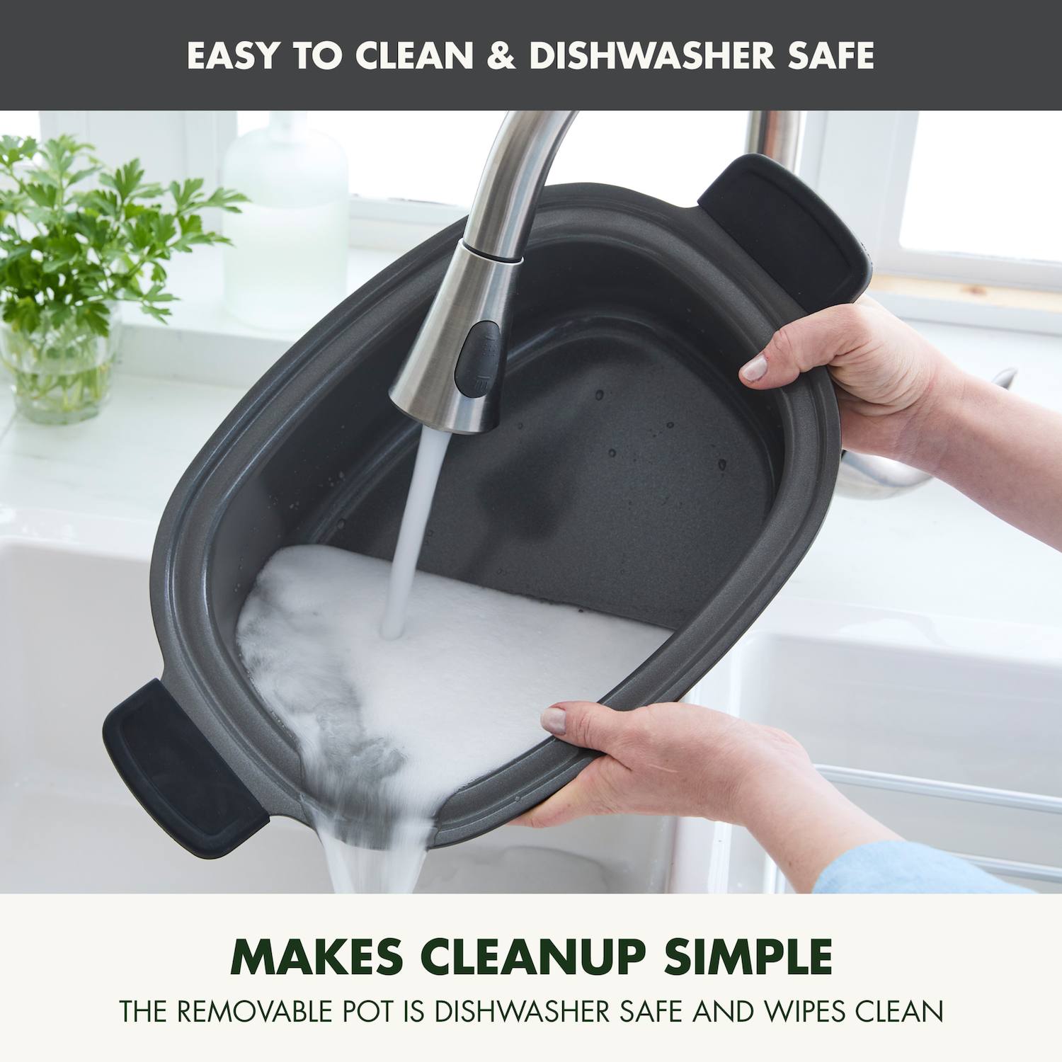 GreenPan Elite 6-qt. Ceramic Nonstick Slow Cooker - Dark Gray