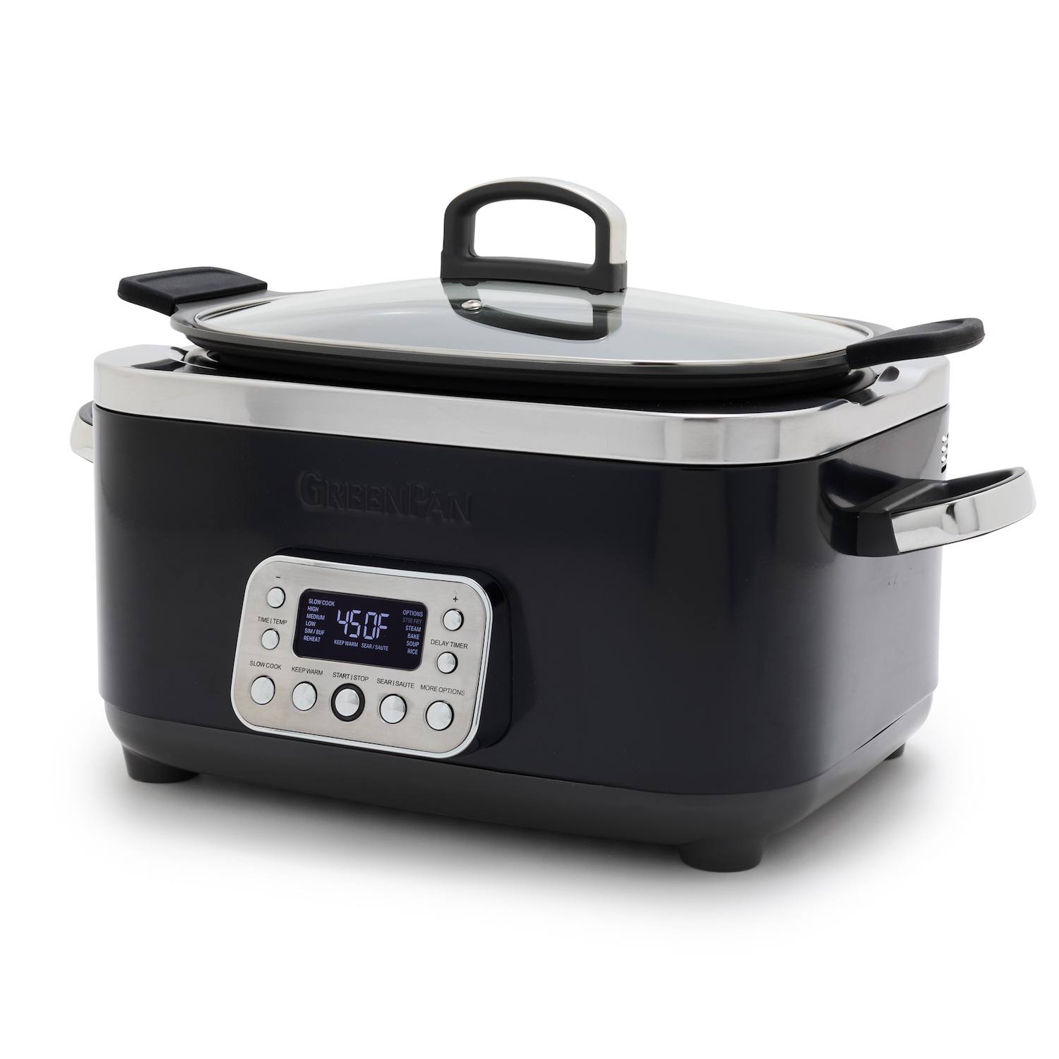 GreenPan Elite 6-qt. Ceramic Nonstick Slow Cooker - Black