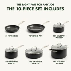 GreenPan Canterbury 10-pc. Nonstick Hard-Anodized Aluminum Cookware Set