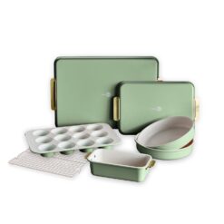 GreenPan Reserve Nonstick Bakeware 7-Piece Bakeware Set - Sage Green