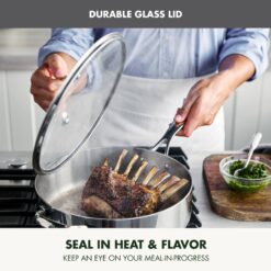 GreenPan Valencia Pro Stainless Steel 5-qt. Saut Pan with Lid