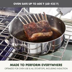 GreenPan Valencia Pro Stainless Steel 5-qt. Saut Pan with Lid
