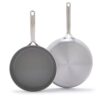 GreenPan GP5 2pc 10"in and 12"in 5Ply Stainless Steel Frying Pan Set