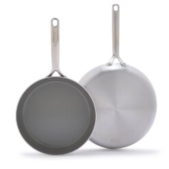GreenPan GP5 2pc 10"in and 12"in 5Ply Stainless Steel Frying Pan Set