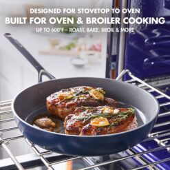GreenPan GP5 Hard-Anodized Aluminum Healthy Ceramic Nonstick 9.5-in. & 11-in. 2-pc. Frying Pan Skillet Set - White