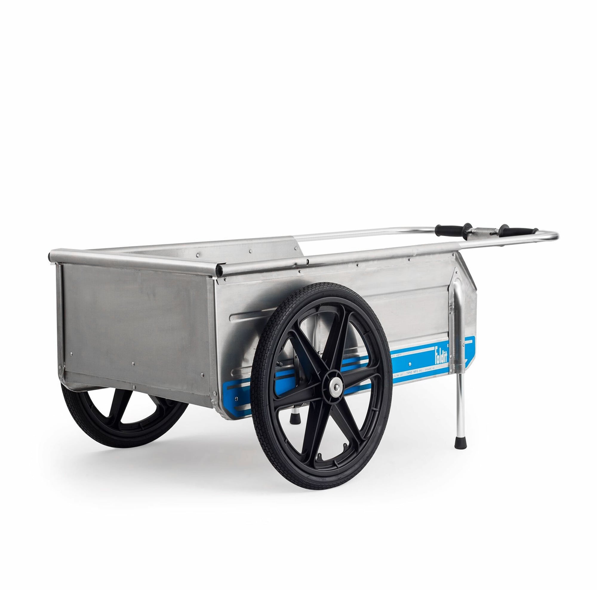 Tipke Manufacturing Company Foldit Do It All Aluminum Folding Cart Blue Stripe