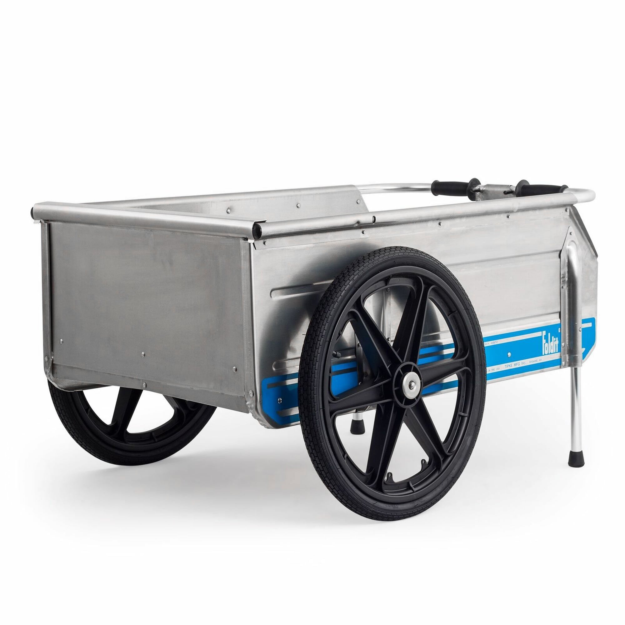 Tipke Manufacturing Company Foldit Do It All Aluminum Folding Cart Blue Stripe