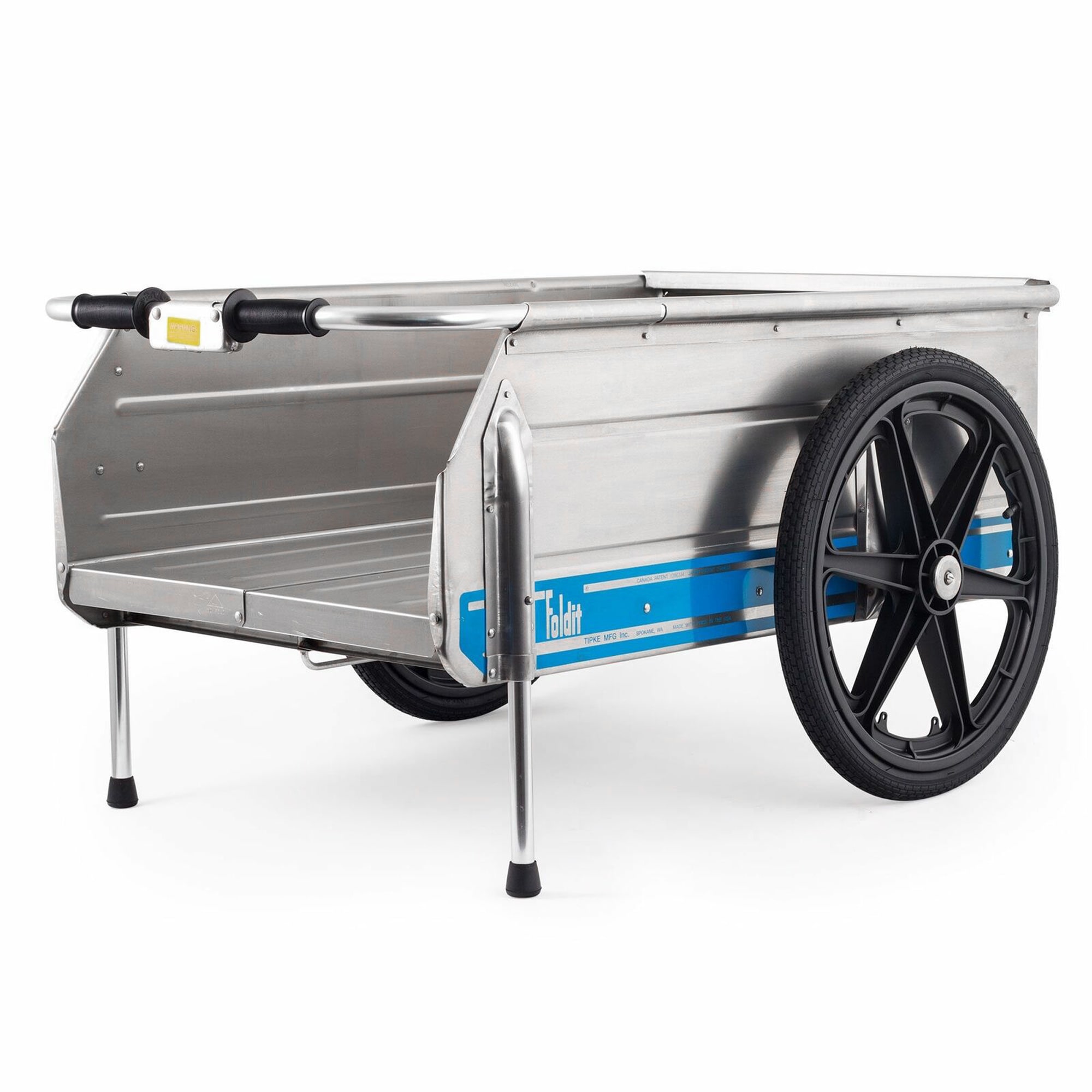 Tipke Manufacturing Company Foldit Do It All Aluminum Folding Cart Blue Stripe