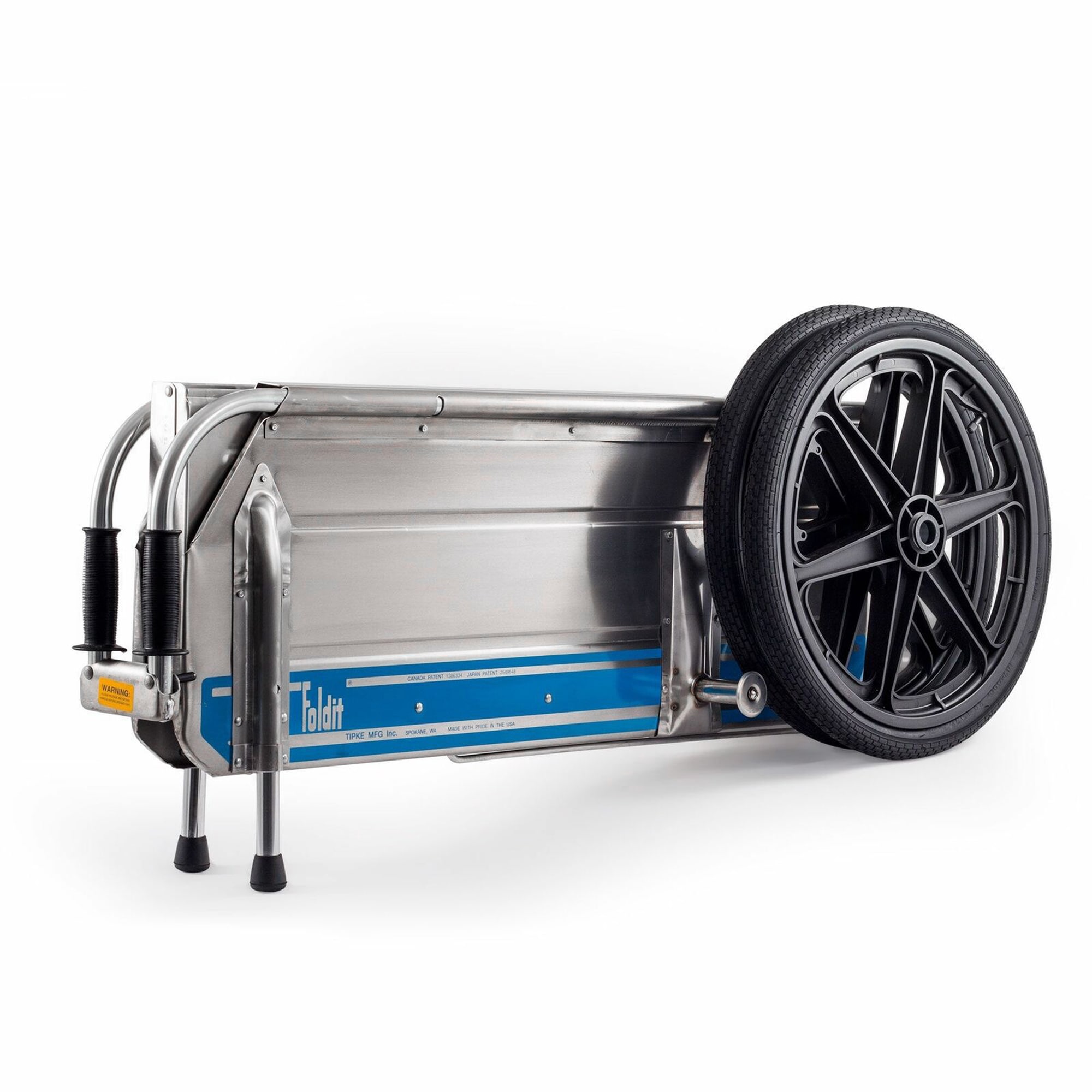Tipke Manufacturing Company Foldit Do It All Aluminum Folding Cart Blue Stripe