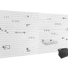 NewAge Products Garage 80 SqFt PVC Slatwall With Locking Hook 41 -Piece 160-in White Steel Multipurpose Accessory kit