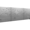 NewAge Products Garage 120 SqFt PVC Slatwall With Locking Hook 41 -Piece 240-in Silver Steel Multipurpose Accessory kit