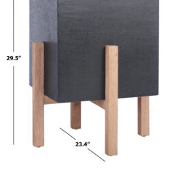 Safavieh Borsla Large Planter/Natural/Black