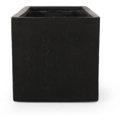 Aoibox outdoor large square lightweight concrete planter 35.25 inch wide 18 inch deep 18 inch high durable weather resistant stone look