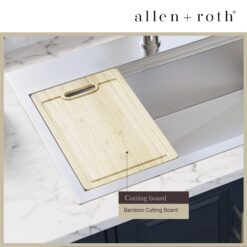 allen + roth Dennison Drop-in or undermount 33-in x 22-in Stainless steel Single bowl 18 -Gauge Workstation Kitchen Sink All-in-One Kit