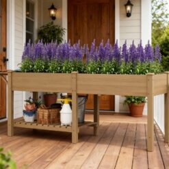 Blisstyle Elevated Garden Bed Wood Raised Garden Box