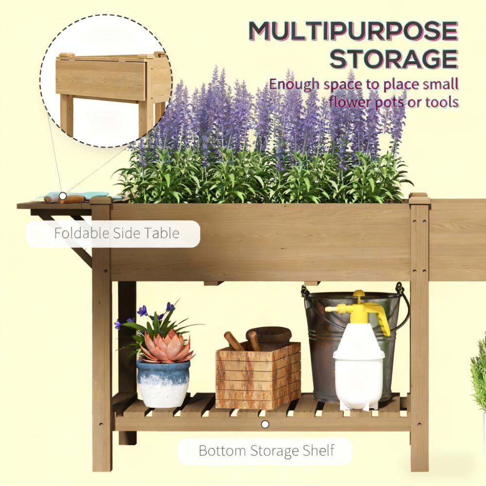 Blisstyle Elevated Garden Bed Wood Raised Garden Box