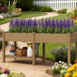 Blisstyle Elevated Garden Bed Wood Raised Garden Box