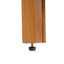 Homy Casa AWODC Garden Outdoor 2-Piece Dining Chair Set Set of 2 Teak Acacia Wood Frame