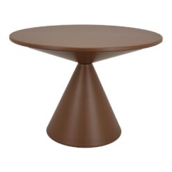Benzara Round 23.75-in W x 23.75-in L x 16.25-in H Brown Metal Indoor/Outdoor Planter