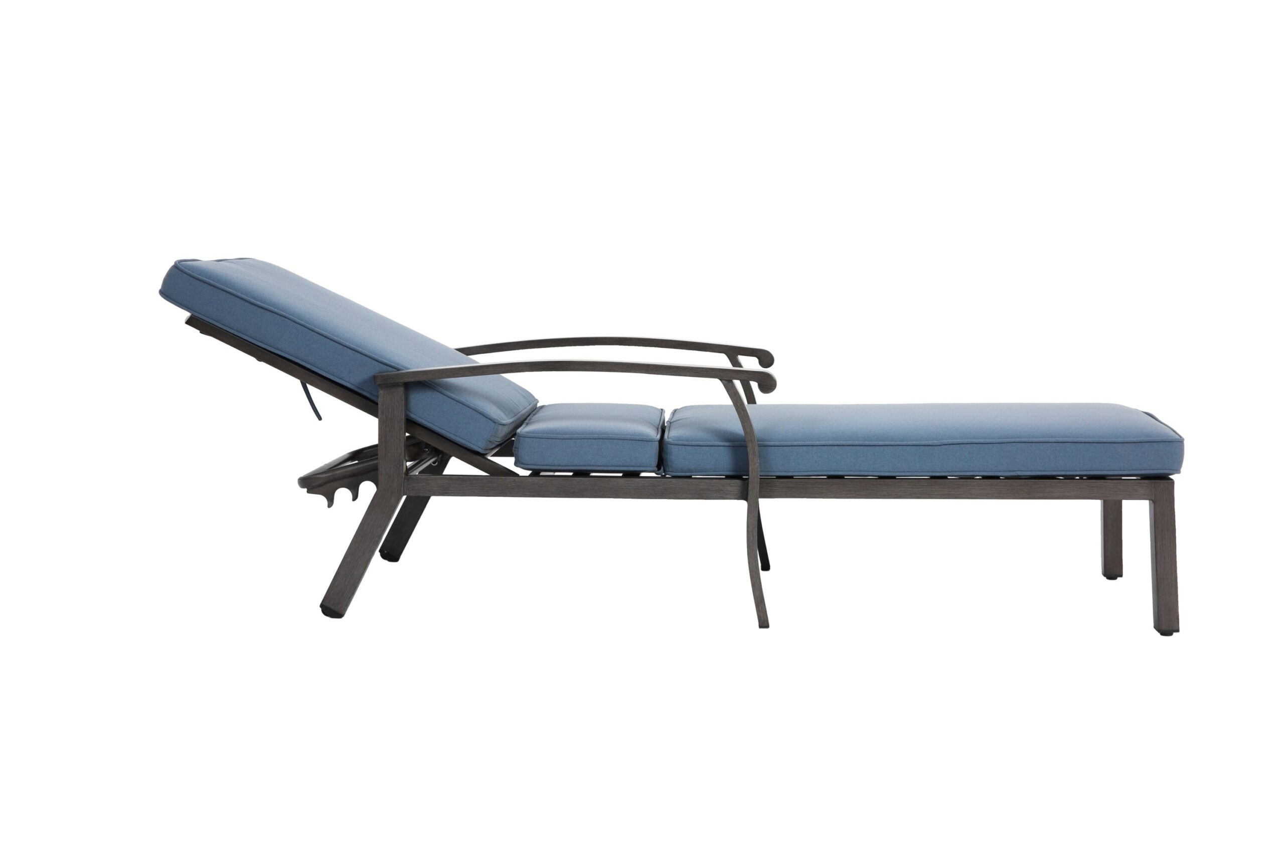 Homy Casa ACLC Aluminium Cast Lounge Chair Outdoor Patio Furniture Blue