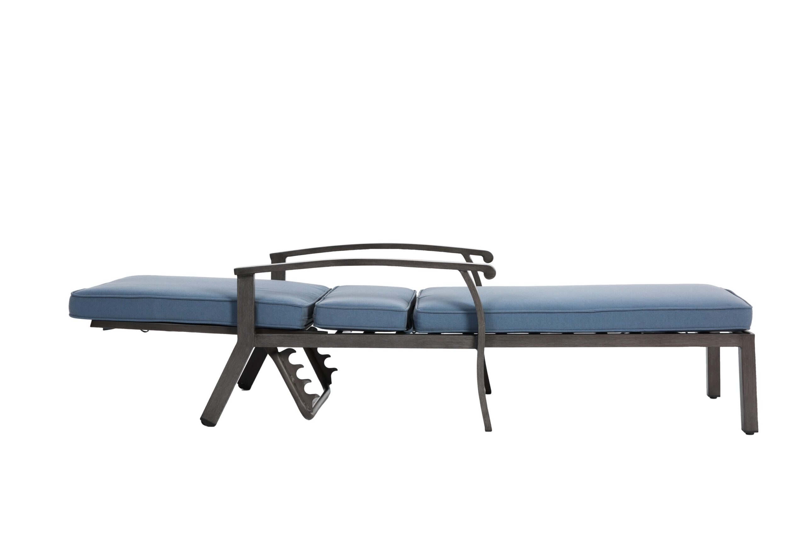 Homy Casa ACLC Aluminium Cast Lounge Chair Outdoor Patio Furniture Blue