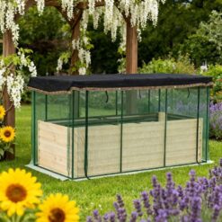 Blisstyle Raised Garden Bed for Flowers Veggies and Herbs Galvanized Steel Planter Box