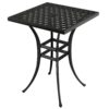 Mondawe Cast Aluminum Square Outdoor Bar height Table 29-in W x 29-in L with Umbrella Hole
