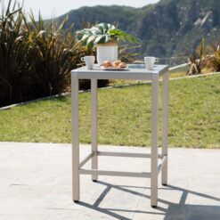 Best Selling Home Decor Cape Coral Square Outdoor Bar height Table 27.56-in W x 27.56-in L