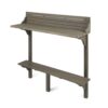 Benzara Patio Tables Rectangle Outdoor Bar height Table 16.5-in W x 48-in L