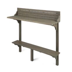 Benzara Patio Tables Rectangle Outdoor Bar height Table 16.5-in W x 48-in L