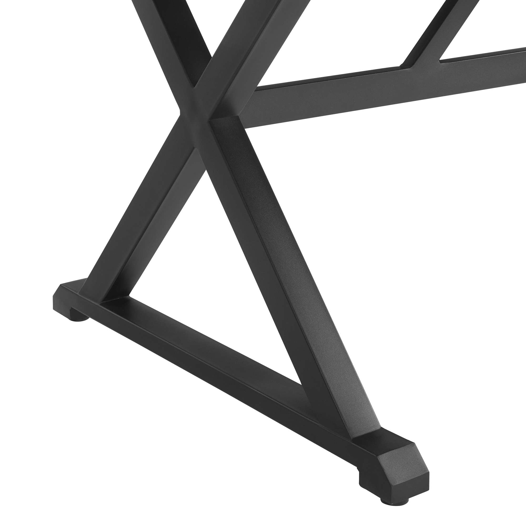 PEAK HOME FURNISHINGS Patio Rectangle Outdoor Dining Table 35-in W x 82.25-in L with Umbrella Hole
