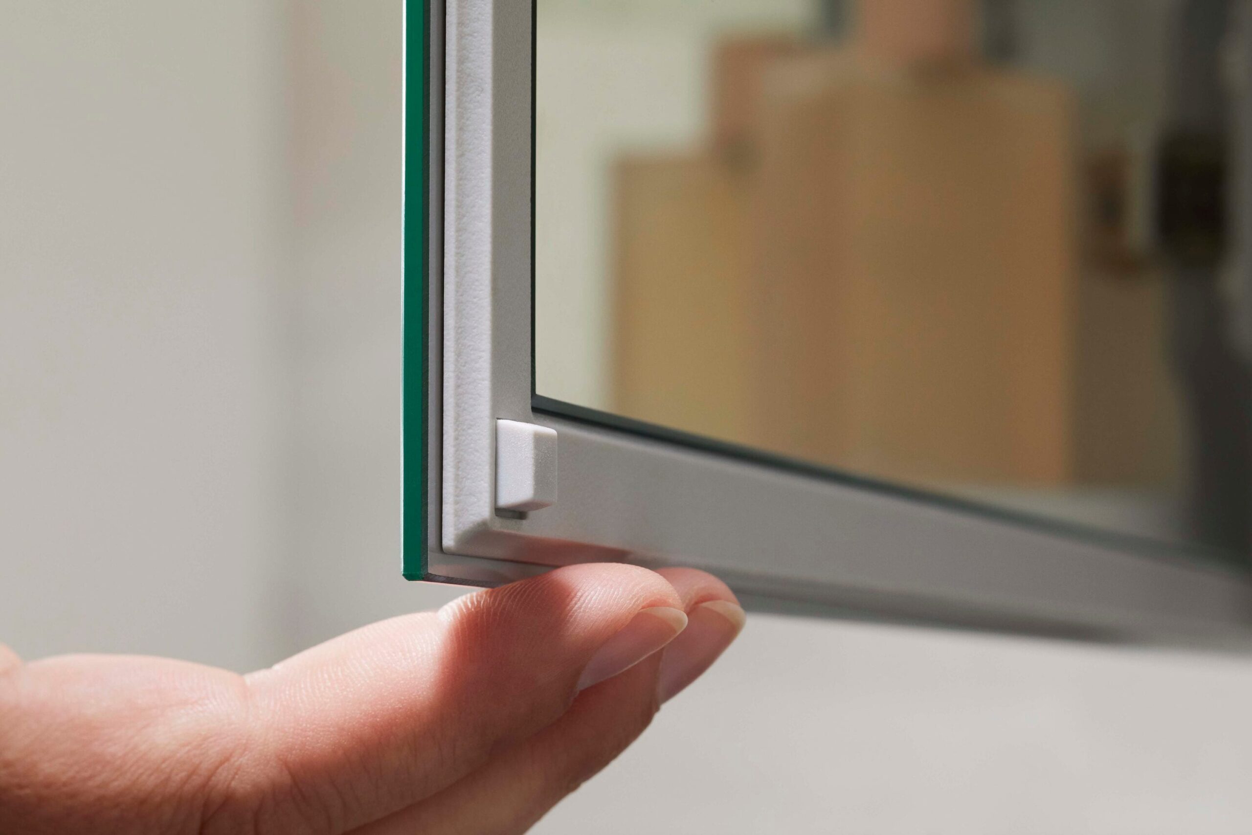 KOHLER Embark 35-in x 26-in Surface/Recessed Mount Anodized Aluminum Mirrored Rectangle Soft Close Medicine Cabinet