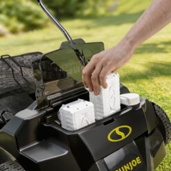 Sun Joe 24V-X2-DTS15 Cordless Scarifier and Dethatcher Brushless Motor with 2 24V 4Ah Batteries