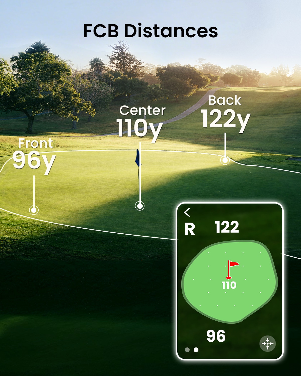 MILESEEY Golf GPS Speaker with Detachable Handheld GPS