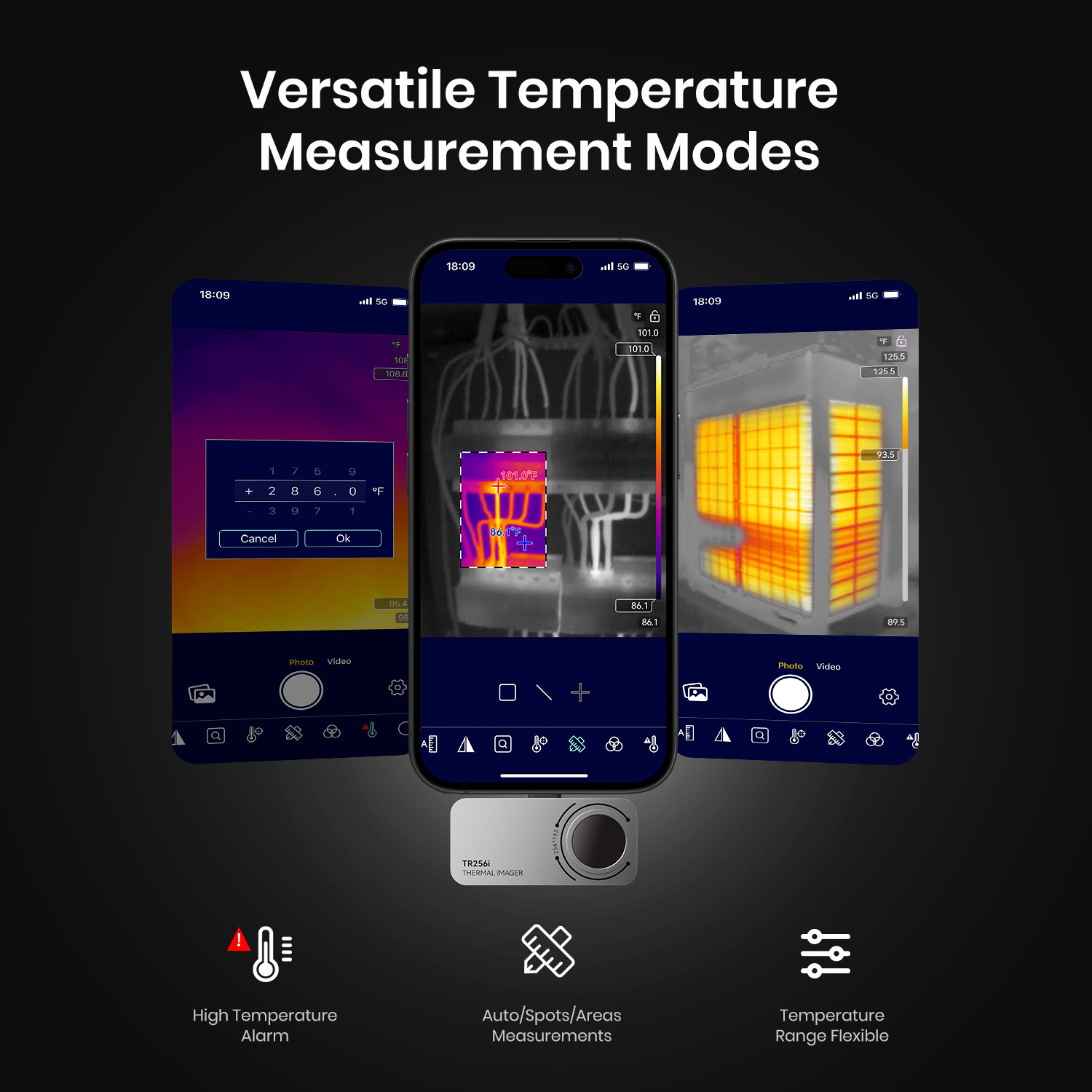 MILESEEY iPhone/iPad Plug-in Inspection 49152-Pixel Thermal Camera