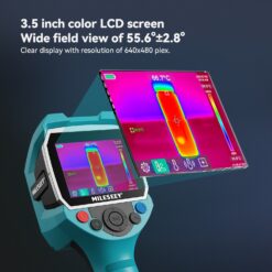 MILESEEY Industrial Dual Camera with Wide Temperature Range 256-Pixel Thermal Camera