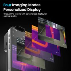 MILESEEY WiFi Wireless Phone Connected Dual View Display 256-Pixel Thermal Camera