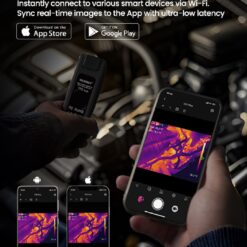 MILESEEY WiFi Wireless Phone Connected Dual View Display 256-Pixel Thermal Camera