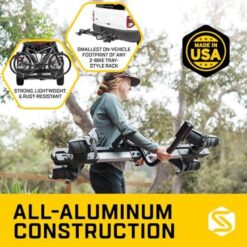 Saris Freedom 2 Bike Hitch Rack Aluminum Platform Carrier Fits 1.25 and 2 Inch Receivers