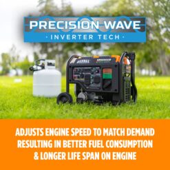 GENMAX 5000 Starting / 4000 Running Watt Gasoline/Liquid propane Dual Fuel Portable Generator
