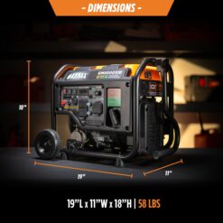 GENMAX 5000 Starting / 4000 Running Watt Gasoline/Liquid propane Dual Fuel Portable Generator