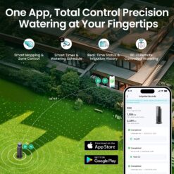 Aiper IrriSense N2 Smart Lawn Irrigator for Areas up to 4300 sq ft with Automatic Fertilizer and Pesticide Dispensing Weather Sensor Watering Customizable Mapping and App Scheduling
