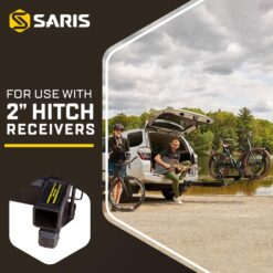 Saris Swing Away Hitch Adapter - 2 Inch Receiver - 250 lb Capacity - Foldable Hitch Cargo Carrier