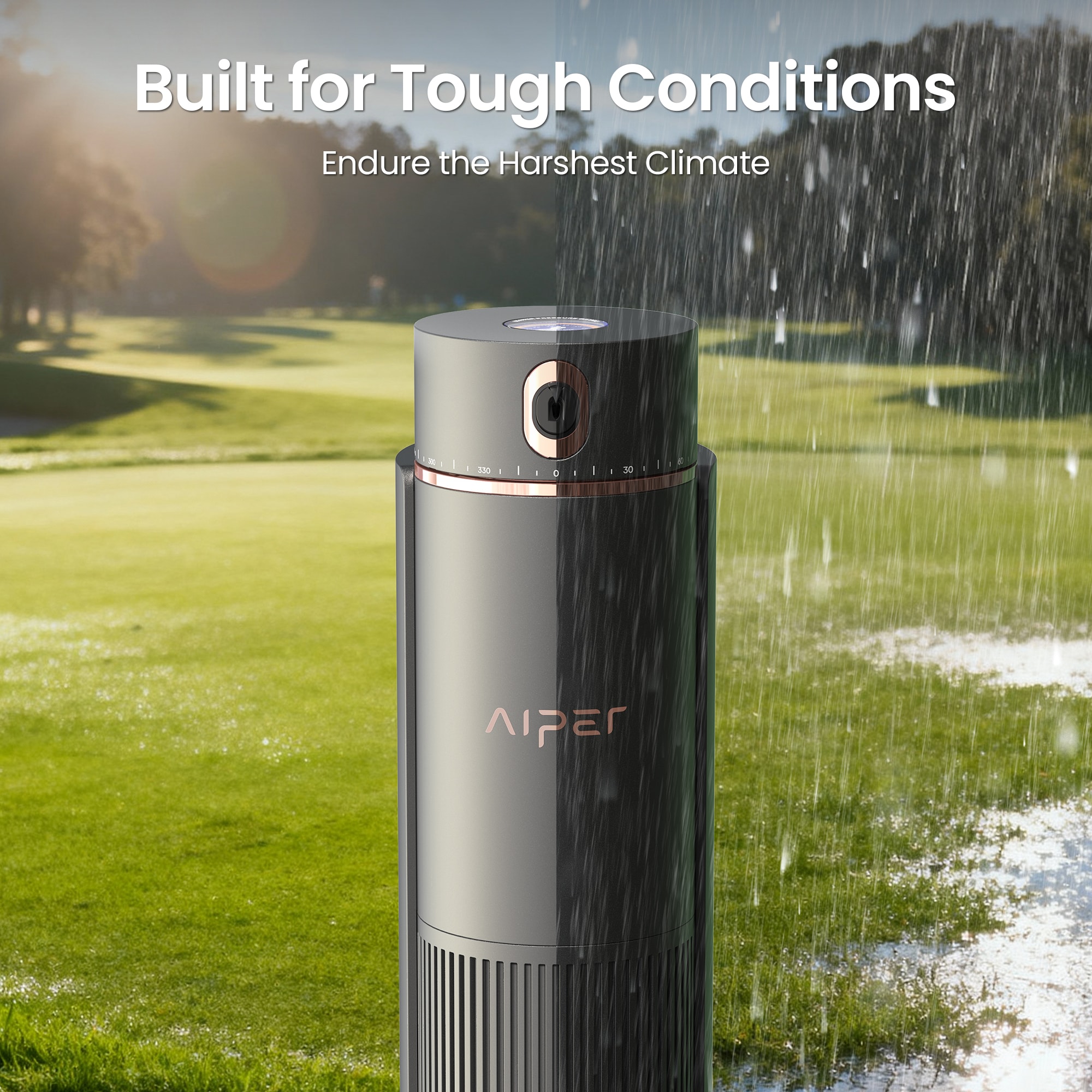 Aiper IrriSense N2 Smart Lawn Irrigator for Areas up to 4300 sq ft with Automatic Fertilizer and Pesticide Dispensing Weather Sensor Watering Customizable Mapping and App Scheduling