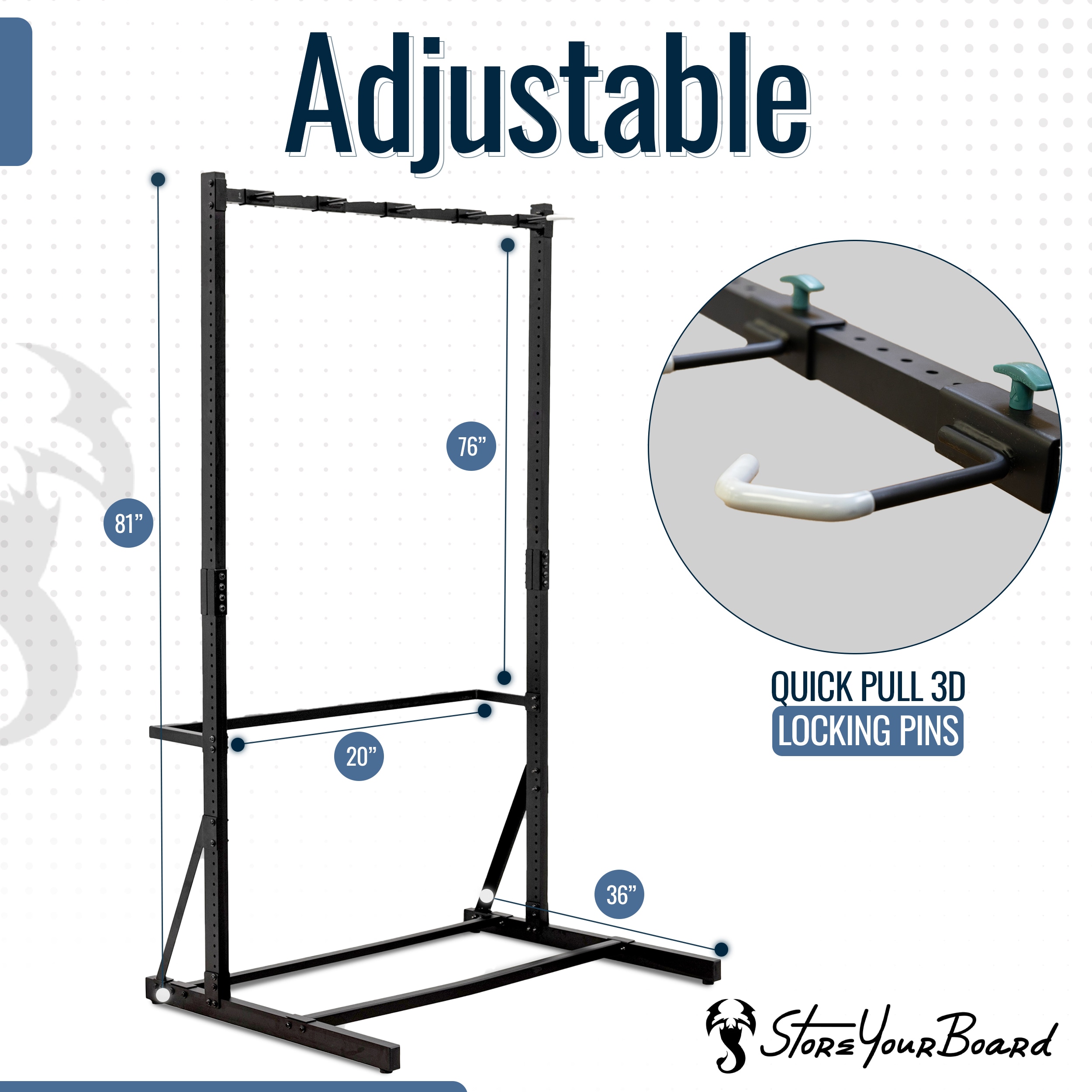 StoreYourBoard Freestanding G-Bike - Holds 5 Bikes