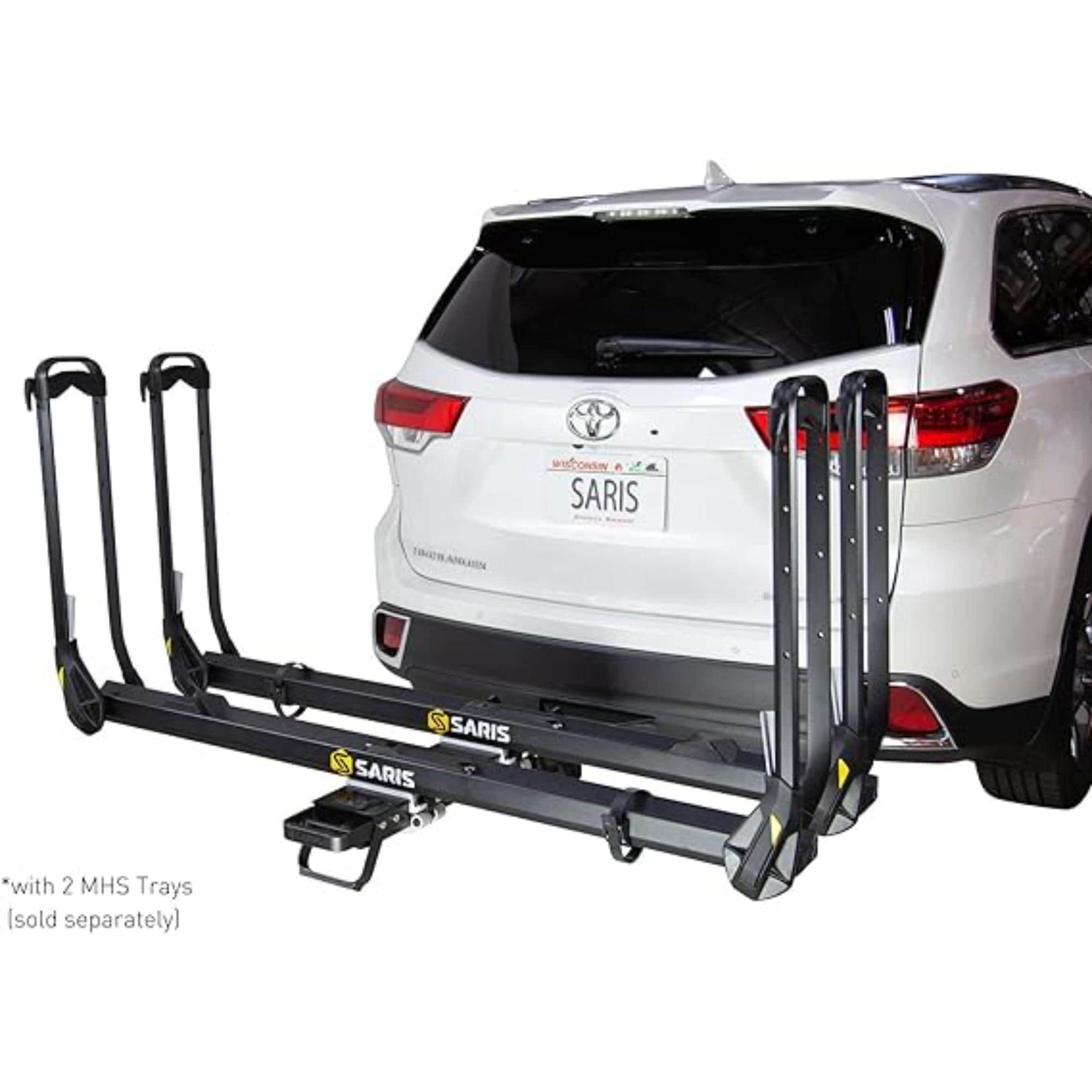 Saris Bike Rack Modular Hitch System Base - MHS 2+1 Base 2 Inch Hitch - Customizable - 3 Base Options