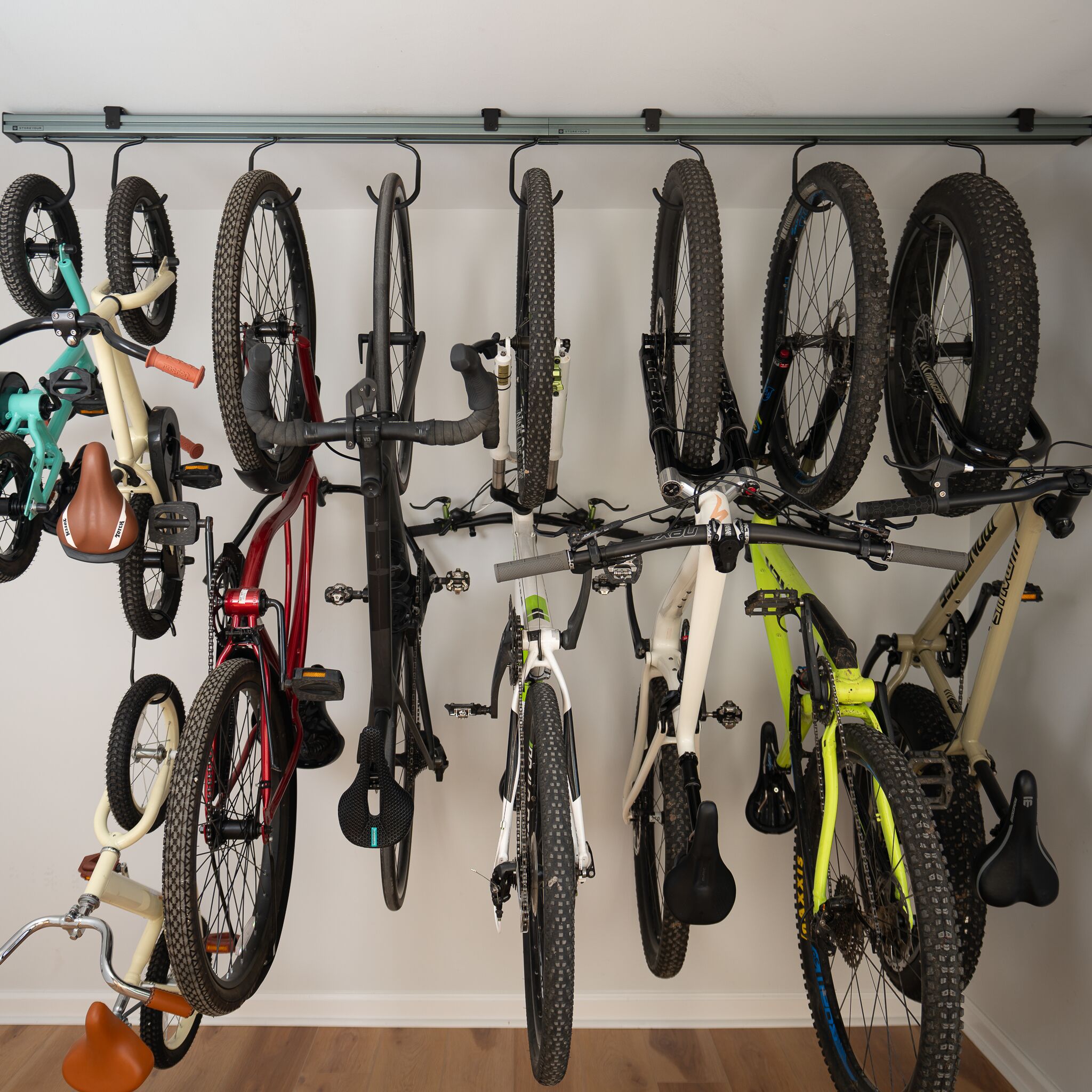 StoreBound CycleSlide - Ceiling Mounted Bike Storage - 5-8 Bikes