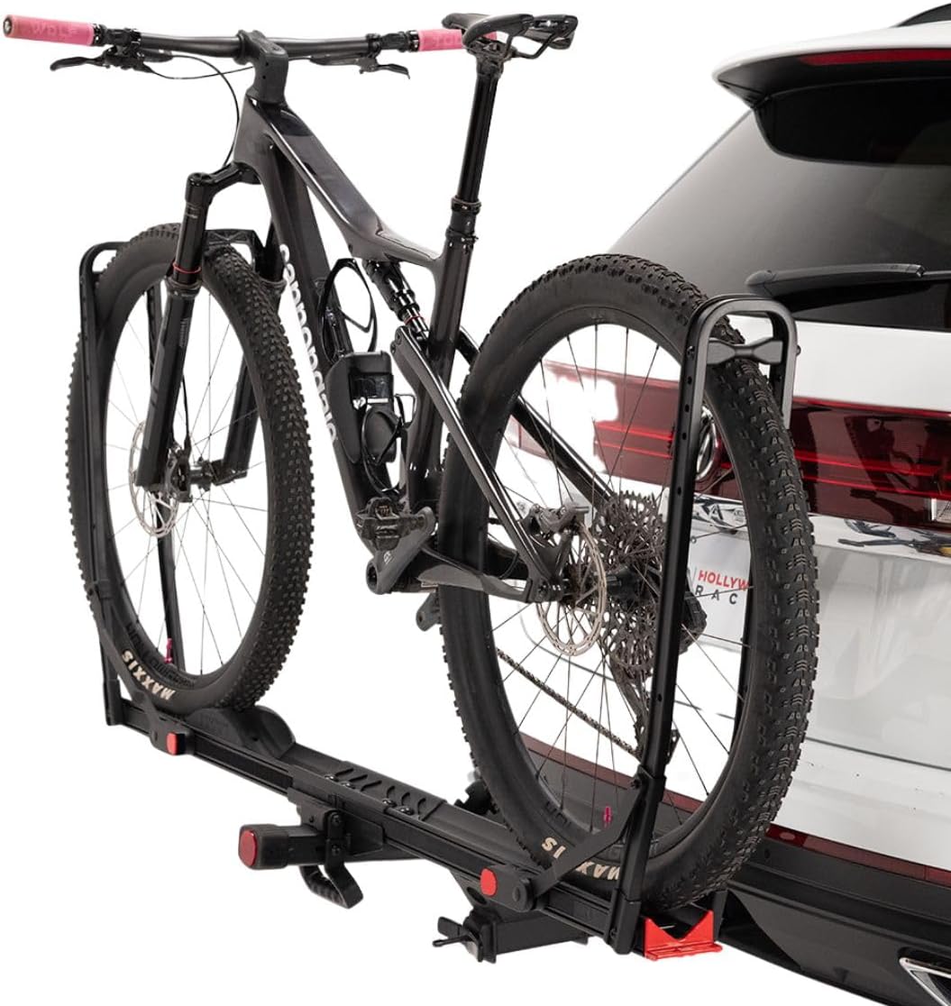 Hollywood Racks CrossTrack 2 Bike Hitch Rack for Cars, Trucks & SUVs – 2” Hitch Mount Bike Rack with Secure Frameless Design and Easy Tilt for Trunk Access – Premium Bicycle Rack and E-Bike Carrier